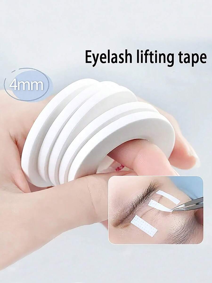 10pcs/Roll Lash Pad Strips, Breathable & Hypoallergenic Eyelash Extension Tapes - White - View 1