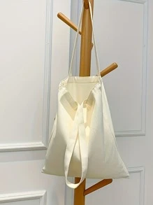 海贼王、教师节、万圣节、情人节、婚礼、纪念品袋、母亲节、定制女士托特包、女士单肩包、女士手提包、包独特、大容量、轻便、可折叠、时尚、字母、照片、礼物、休闲、学校、工作、储物袋、DIY、高级、多功能、适合购物、旅行、旅行必需品、送给女孩的礼物 - 米色 - 查看 7