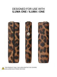 1pc Suitable FOR IQOS ILUMA ONE//ILUMA I ONE Fall Protection Case Suitable For Iqos Iluma I One Protective Case For Decoration Fashion Accessories Surface Animal Print PU Leather Gift, Fully Protected, Shock-Absorbing, Non Slip