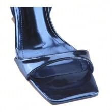 BELOVELY[CROSSHEL-2] Women's Vera Wedge Sandal Walking Shoes Girl Footwear Shoe Summer Comfort Dance Stylish Leather Design Buckle Dress - 寶藍色 - 查看 9