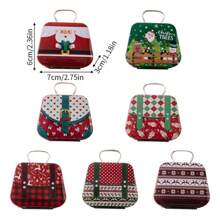 Tin Gift Boxes For Christmas Decorations, Candy Containers, Biscuit Tins - Christmas Mini Tote Bag - View 2