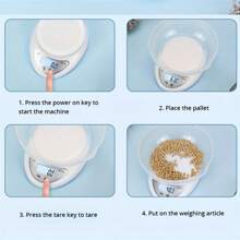 1 件 1g-5kg 数字厨房秤，便携式数字秤，食物重量秤，厨房测量，LED 显示屏，适用于烘焙，电子秤