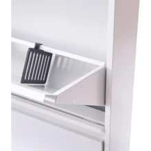 ZhdnBhnos LINSIE Modern Foldable Shoe Cabinet,Dustproof Shoe Cabinet,Storage Shoe Rack Suitable For Entry Shoe Locker With 3 Clamshell Doors The Best Gift/Present For Family&Friends Happy Christmas