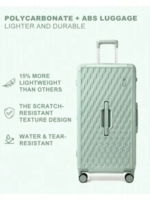 SOMAGO 24" 30" Large Suitcases Set 2 Piece Hardside Lightweight Luggage Sets PC+ABS Hardshell Traveling Suitcases With 4 Wheels TSA Lock YKK Zipper Corner Protectors - 抹茶綠 - 查看 3