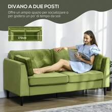 HOMCOM Sofas & Couches - Green - View 6