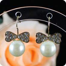 Stylish Acrylic Round Earring Display Stand Hanging Jewelry Holder Photography Props Rack Black White Transparent Ear Studs Organizer - Multicolor - View 4