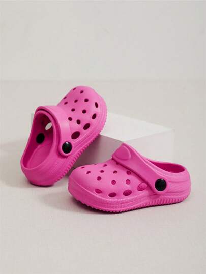 儿童可爱 Eva 木屐 - 轻便防滑夏季沙滩和室内凉鞋，适合男孩和女孩，透气软底拖鞋