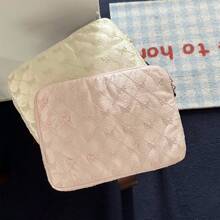 1PC Korean Ins Style Lace Embroidered Bow IPad Tablet Bag 11/13/15 Inch Laptop Storage Back To School - Multicolor - View 2