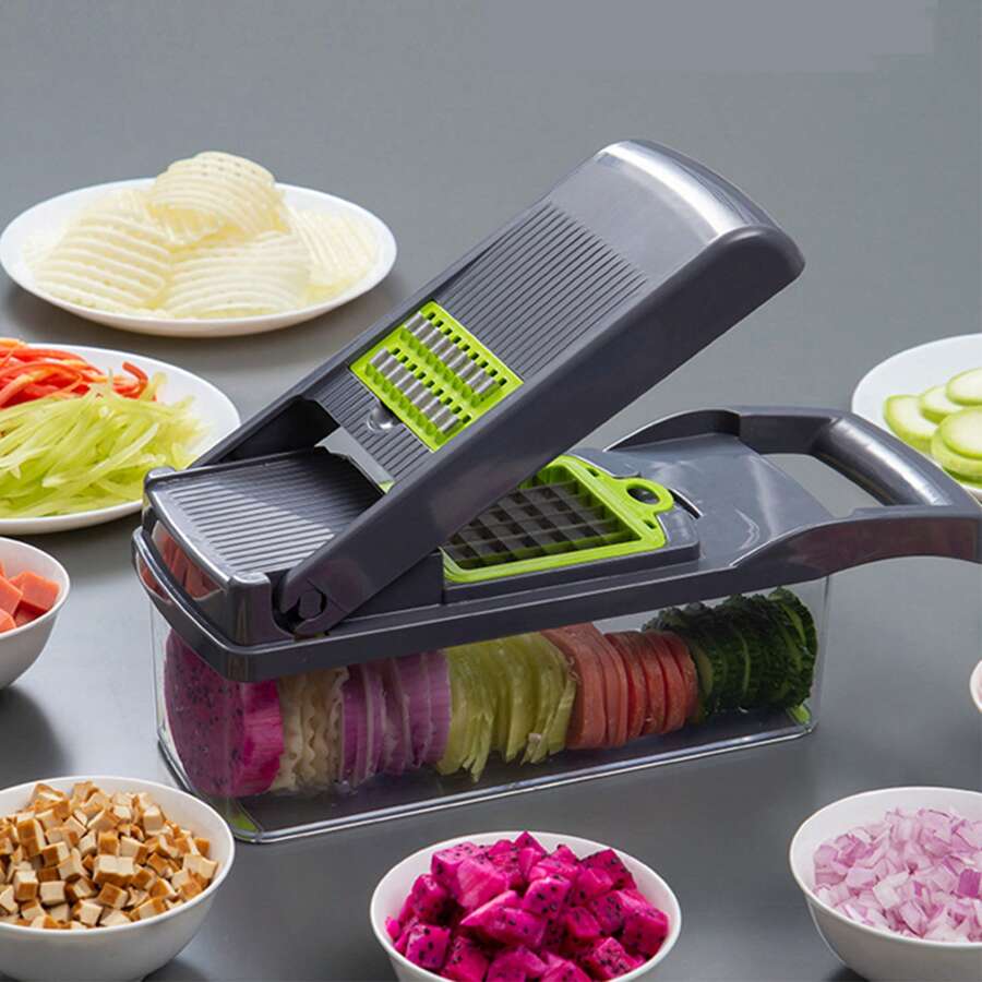 Vegetable Chopper Spiral Vegetable Slicer Onion Chopper With