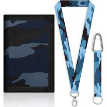 1 Set Simple Tri-Fold Children Wallet With Lanyard, Gift For Boys And Girls, Suitable For Daily Use - Multicolor - View 10