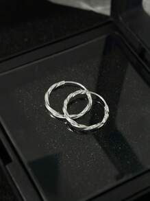 1 para kolczyków-kółek ze srebra próby 925, dostępne w wielu rozmiarach, klasyczny styl boho, lekkie i hipoalergiczne, idealne dla kobiet/nastolatek, prezent do noszenia na co dzień/na imprezę/podróż