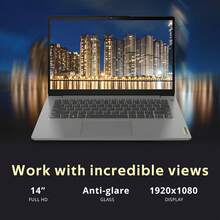 IdeaPad 14" Full HD Business Laptop, Intel I5-1155G7, Up To 40GB RAM, Up To 2TB PCIe SSD  Intel Iris Xe Graphics, WiFi 6, 720P HD Webcam, Win 11 Pro, Grey, 32GB Hotface USB Card