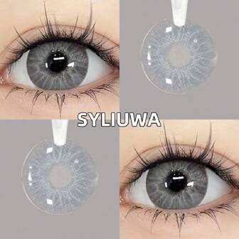 1 par de lentes de contacto de color suaves, lentes de contacto de maquillaje desechables anuales, lentes de contacto cosméticos, aptos para uso diario y para disfraces de Halloween y cosplay