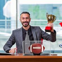 Vitrina para exhibir balones deportivos - Vitrina acrílica resistente para baloncesto, fútbol americano, voleibol, artículos de recuerdo - Multicolor - Ver 11