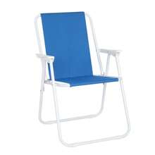 Oxford Cloth Iron Outdoor Beach Chair Blue - Màu xanh lam - Xem 2