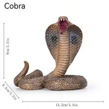 2024 New 1pc Hyper-Realistic Snake Model, Dual Color Options, Ideal As Birthday/Holiday Gift Figurine - Multicolor - View 10