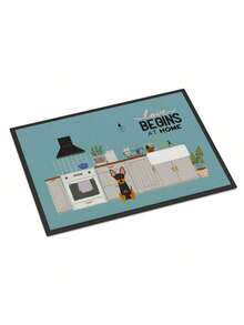 Carolines Treasures CK7813MAT 18 X 27 In. English Toy Terrier Kitchen Scene Indoor Or Outdoor Mat - 彩色 - 查看 2