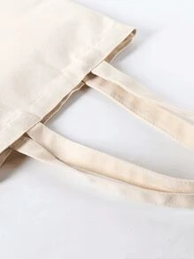 海贼王、教师节、万圣节、情人节、婚礼、纪念品袋、母亲节、定制女士托特包、女士单肩包、女士手提包、包独特、大容量、轻便、可折叠、时尚、字母、照片、礼物、休闲、学校、工作、储物袋、DIY、高级、多功能、适合购物、旅行、旅行必需品、送给女孩的礼物 - 米色 - 查看 5