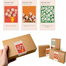 TYFYO 50pcs Flower Thank You Stickers Seal Labels For Gift Or Commodity Decor Stickers Small Business Packaging Sealing Stickers,Christmas