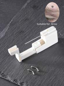 4件套无菌不锈钢大口径穿孔枪。穿孔工具可处理（13G 14G 16G）空心穿孔，适用于男女耳、鼻、肚脐、唇、眉、舌、软骨穿孔美容工具 - 彩色 - 查看 12