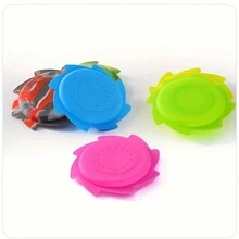 Disco Voador Aspergidor de Água de Silicone, Brinquedo de Água de Praia Disco Voador, Silicone Reutilizável de Absorção Rápida - Multicolorido - Visão 1