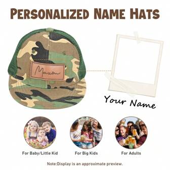 Personalized Baby Baseball Cap Toddler Baseball Hat Baby Hat Toddler Hats For Boys Girls Infant Baseball Cap Kids Sun Hatback To School Winter Gift Ideas Boy Girl Valentine's Day