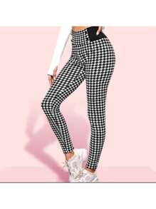 Pantalon Pata de gallo stech - Blanco y Negro - Ver 3