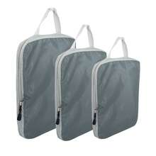 ETERNAL EAGLE Foldable Travel Compression Packaging Cube Waterproof Storage Bag Portable Lightweight Nylon Handbag For Fall Home Decor - Grey - View 3