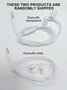 3.5mm Crystal Line Wired In-Ear Earphones, High-Definition Sound Quality, Anti-Design, Comfortable To Wear, Compatible With Smartphones, Computers, MP3 Players, Classic And Fashionable Appearance