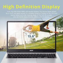 Chromebook 15.6" Full HD IPS Display, Intel Celeron N4500, 4GB LPDDR4 RAM, 64GB EMMC, Intel UHD Graphics, Numeric Keypad, WiFi 6, HD Webcam, Chrome OS, Pure Silver, 128GB Hotface USB Card - 銀色 - 查看 3