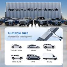 Parasol Cubre Sol Retráctil Para Parabrisas Auto O Camioneta,bloquea el 99 % de los rayos UV 70*160cm - Unitalla - Ver 8