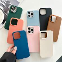 1pc Luxury Liquid Silicone I Phone Case 16 11 13 12 14 15 Pro Max Plus Apple Cases Shockproof Protective Phone Cover