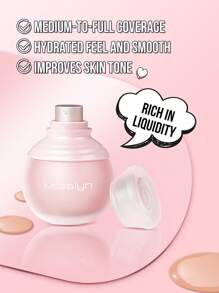 Misslyn Skin Glow Matte Foundation - 轻盈哑光防汗粉底液，控油全效遮瑕，隐形毛孔，防水防晕染，质地轻盈，适合Y2K妆容、派对、海滩、旅行、露营、户外活动、送礼、玫瑰时尚女孩、新年妆容、角色扮演、最佳旅行、假期、缤纷校园、学校、迷人氛围、中国新年，纯素，无动物实验 - 250真米色 - 查看 5