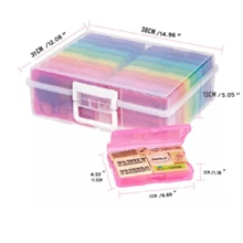 Photo Storage Box 1600 6 X 4 Picture Album Organizer Photograph Container Case - 多彩 - 查看 5