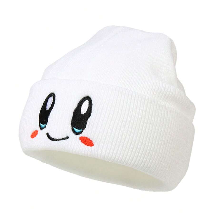 Star  Lindo Gorro De Punto De Felpa Para Hombres Y Muje - Blanco - Ver 1
