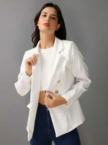 Women Blazers - Whites - View 3