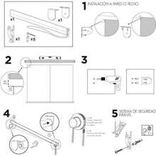 Ecommerc3 Digitaler transluzenter Rollo Größe 110x180 - Transluzenter Rollofahnenstoff Größe 107x175 - Modell W-V-04485 Rollo - Verschiedenfarbig - Übersicht 6