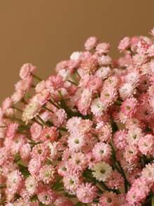 3pcs/Set Artificial Baby's Breath Flower Bouquet With Stems, Real Touch Fake Flowers For Home Office Decoration, Wedding Party Bridal Shower Decor, Valentine Day, Gift Gifts Birthday Graduation - Pink - View 8