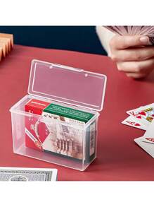 1 Pc/2 Pcs Portable Playing Card Case Container Plastic Gaming Card Holder Organizers Empty Snaps Closed Card Storage Box Playing Game Card Storage Box Portable Card Container,Playing Cards,Card Games,Games,Gambling,Game Box,Plastic Card,Playing Cards,Card Games,Playing Card Holder,Closed Organizer,Switch Game Card Case,Card Shuffler - Multicolor - View 4