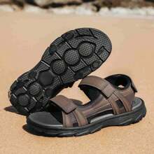 2024 New Summer Men Soft Breathable Beach Sandals - Brown - View 1
