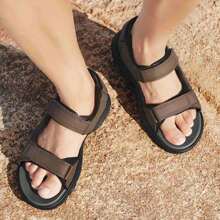 2024 New Summer Men Soft Breathable Beach Sandals - Brown - View 8