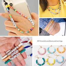 15000pcs 72 Colors Christmas Clay Beads For Bracelet Making Kit, Large Christmas Decorations, Letter Beads For Jewelry Making, For Christmas Gifts, Crafts, Preppy - Nhiều màu - Xem 6