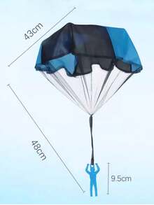 手抛降落伞户外运动空中跳伞带士兵降落伞，幼儿园生存游戏空投玩具道具 - 彩色 - 查看 6