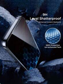 3 件隐私防窥钢化玻璃防尘安装保护膜，兼容 ，兼容 16/16 Plus/16 Pro/16 Pro Max/15/15Pro/15 Plus/15 Pro Max/14/13/12/11 生日、家人、朋友的礼物手机屏幕保护膜、手机配件