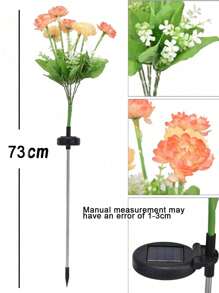 7朵向日葵太阳能花园灯 - 户外太阳能向日葵灯，用于花园装饰，逼真的草坪灯，适用于花园、庭院、派对、母亲节礼物、露台、小径、草坪 - 彩色 - 查看 9