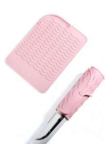 1/2pcs Hot Styling Tool Mat, Universal Size Hair Straightener And Curling Iron Heat-Resistant Mat For Storage And Travel, Hot Styling Tool Mat, Heat Resistant Silicone Hair Styling Mat Storage Heat Insulation Pad For Hair Straighteners, Flat Irons, And Curling Irons, Protect Your Hair Styling Tools With This Non-Slip Silicone Heat Insulation Pad For Restaurant Hotel Commercial - Grey - View 3