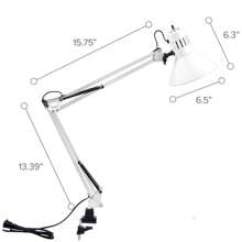 Adir Lámpara De Escritorio Brazo Flexible Blanco 40 W 4720