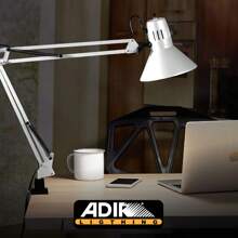 Adir Lámpara De Escritorio Brazo Flexible Blanco 40 W 4720