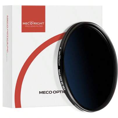 MECORIGHT MERIGHT Marca Meigao Espejo atenuador fijo ND8 (3 niveles)/ND64 (6 niveles)/ND1000 (10 niveles), Espejo atenuador ajustable ND2-400 (1-8,5 niveles ajustables)/ND16-2000 (4-11 niveles ajustables), Adecuado para objetivos de cámara Canon Tenglong Shima Leica Hasselblad y otras cámaras réflex digitales, fotografía de obturación lenta, vidrio óptico, múltiples opciones de apertura, filtro protector de objetivo roscado de 37/40,5/43/46/49/52/55/58/62/67/72/77/82/95/105 mm
