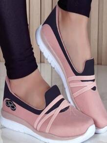 Lightweight Comfortable Women's Tennis Shoes Special Size 40 - 藕粉色 - 查看 3